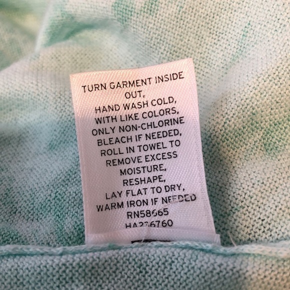 Halogen Floral Mint Green Lightweight Sweater Cardigan Size Medium - Picture 7 of 8